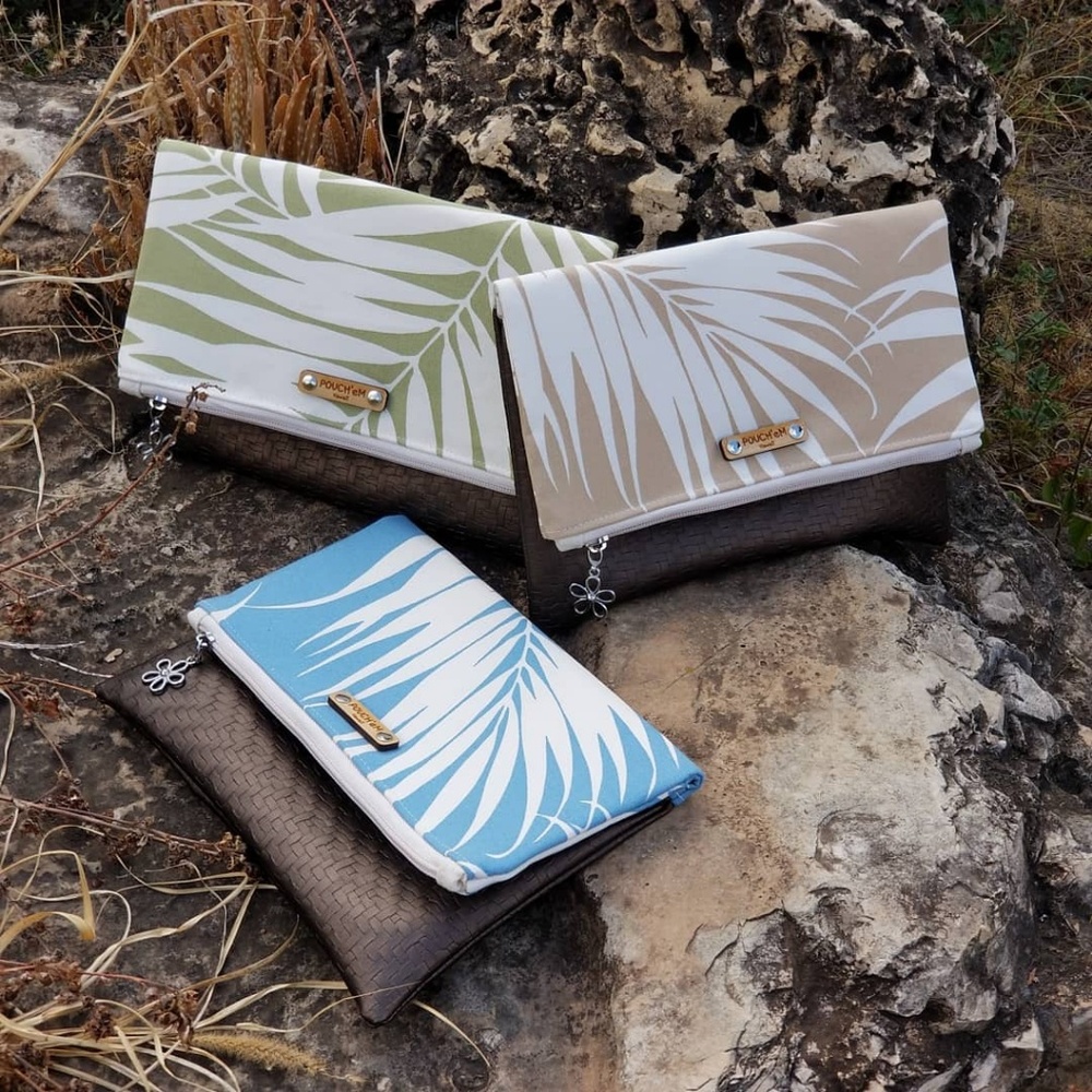 SOLD!!! Made in Hawaii Fold-Over Clutch
